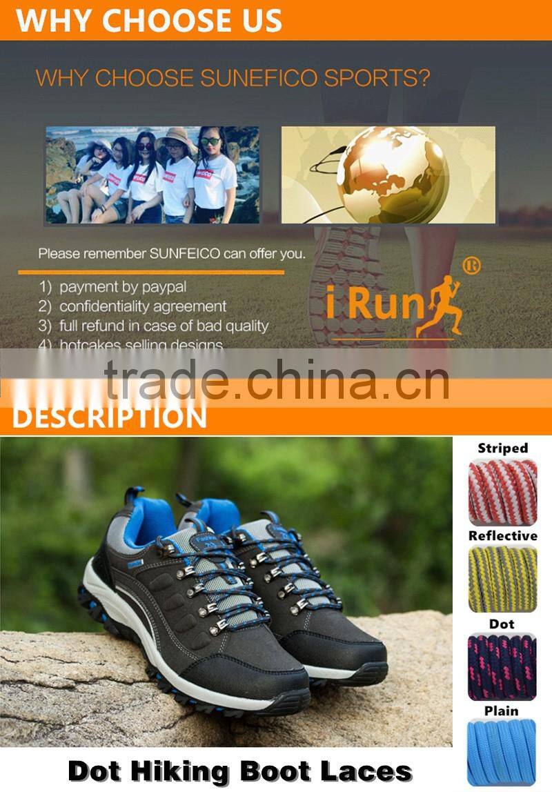 Flexible Hiking Walking Skate Polyester Boots Brand Shoelaces - Strong Durable Mountaineering boots shoelaces