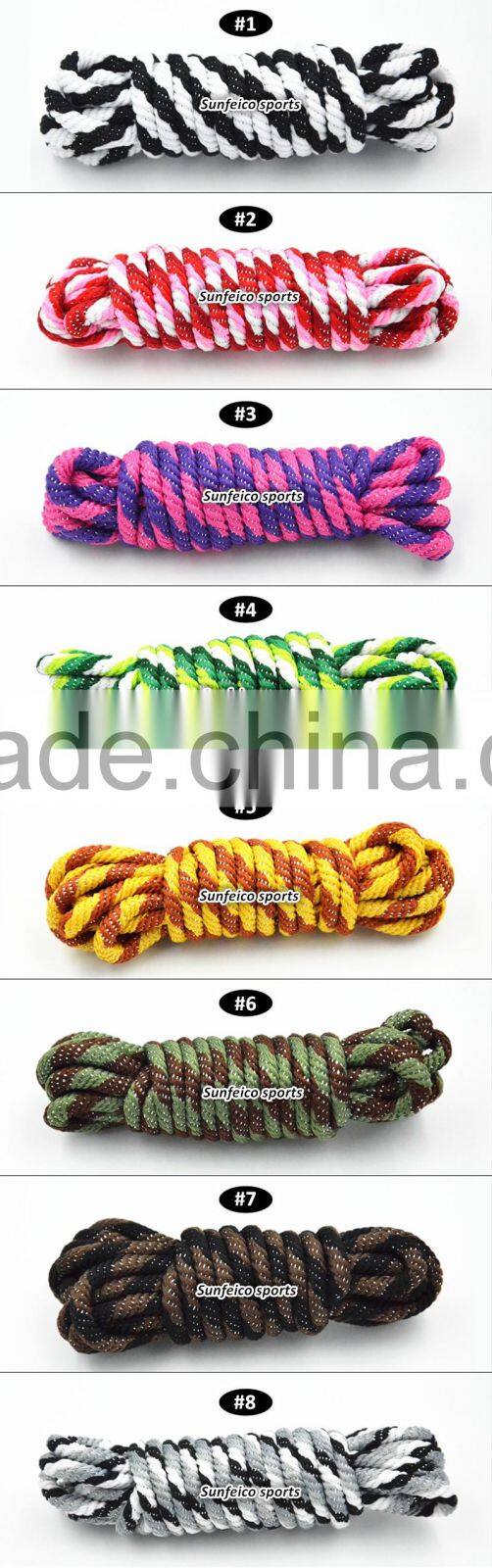 High Quality Polyester Thick Strong Laces for Hiking Race Running Boots - Regular Swirl Cord Rope Booting Shoelaces - Grey/Gray