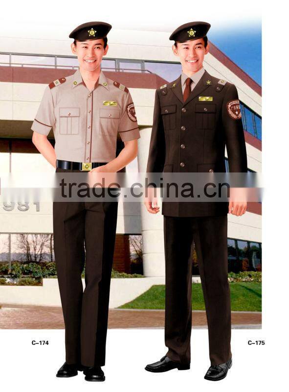 Professionally customize design security guard uniform from Shanghai Shoujia Fashion Co., Ltd