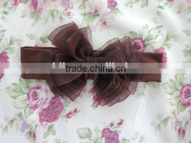 2017Lovely Style Princess Girls Hair Accessories Bowknot Elastic Headband Girls Many Colors Choice