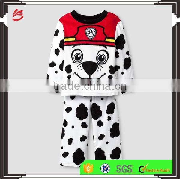 Wholesale 100% cotton children pyjamas Baby kids animal sleepwear Printed Pajamas Set