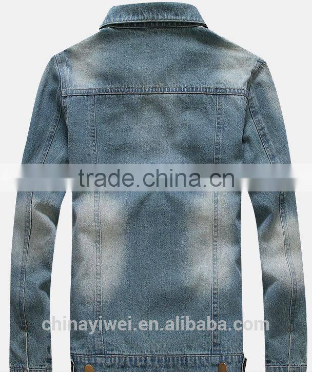 new modern style denim fabric jacket for man