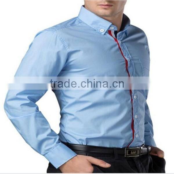 2016 new wholesale Stylish Long Sleeve cotton custom mens casual dress shirts
