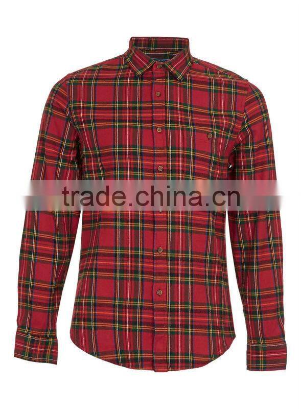 wholesale clothing men's long sleeve flannel shirt