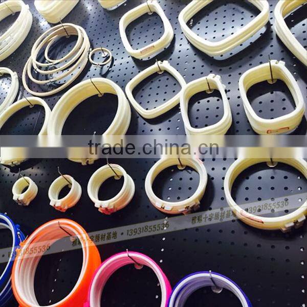 wholesale white hand plastic cross stitch hoop small rectangle embroidery hoops