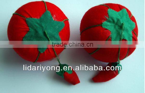 tomato shape handmade pin cushion