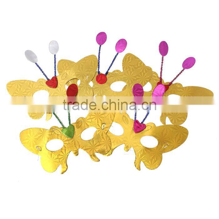 Paper Props Party Decorations Christmas Snowflake Pattern Masquerade Party Mask