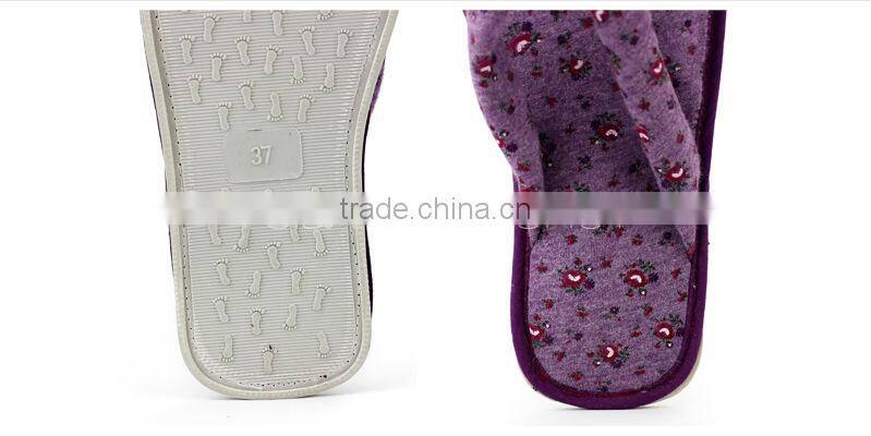 Clean guest room slippers