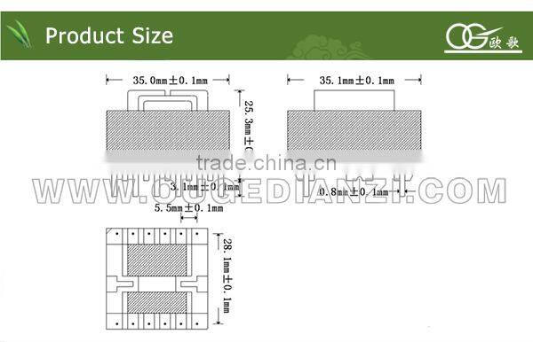 ETD34 ferrite core high frequency power transformer,transformer factory