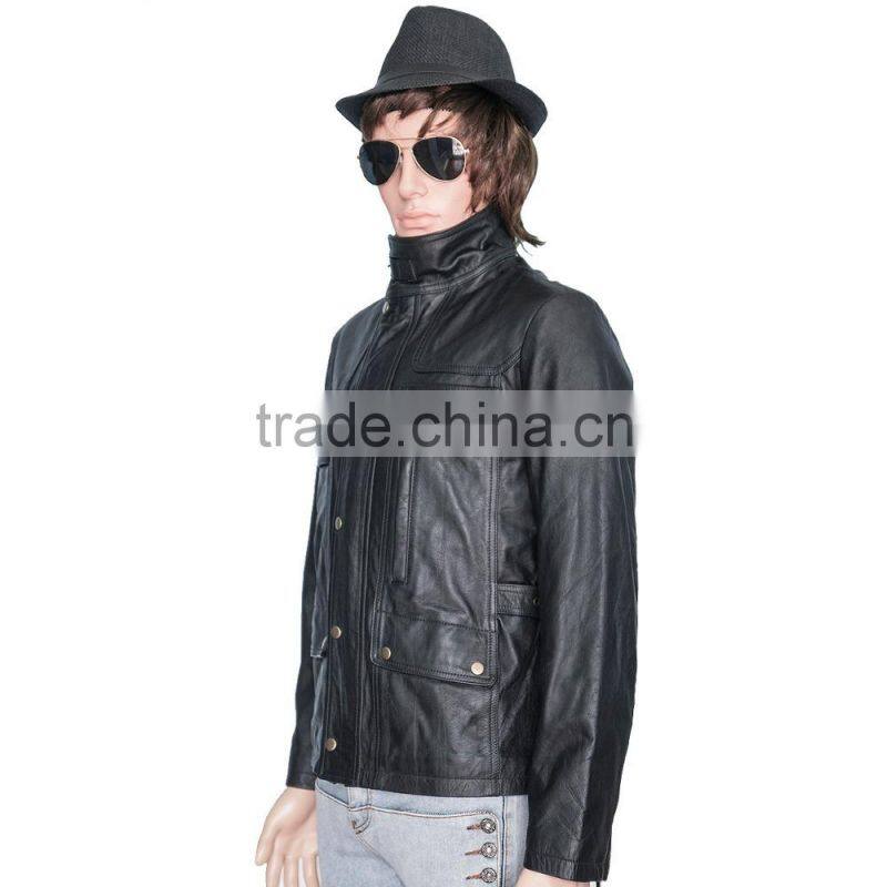 2016 Hot selling leather jacket for men