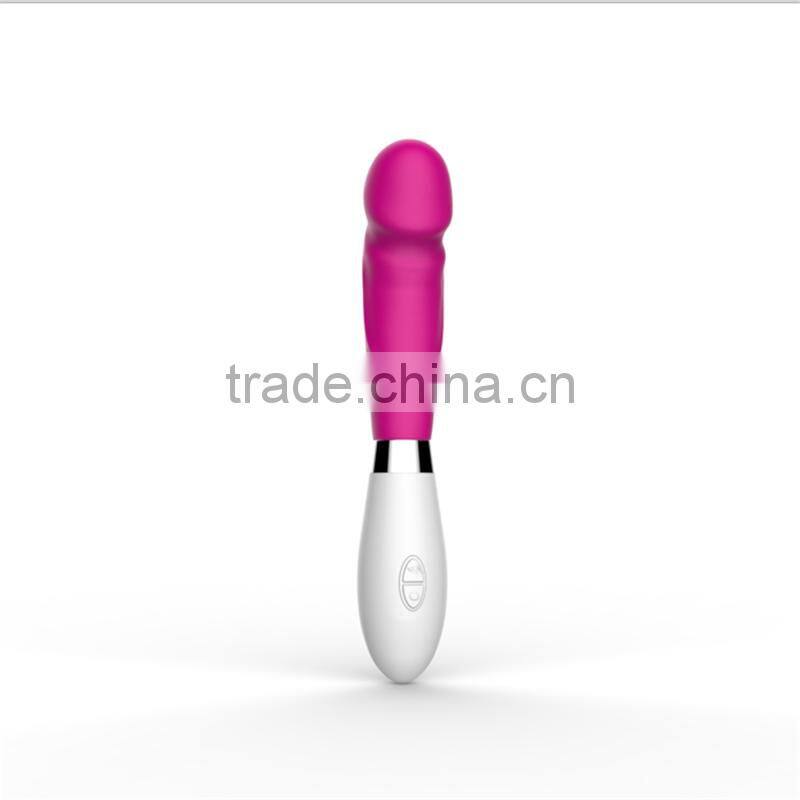Silicone 10 Speeds Vibrating G Spot Vagina and Clitoris Sex Toy Women Electric Dildo Vibrator