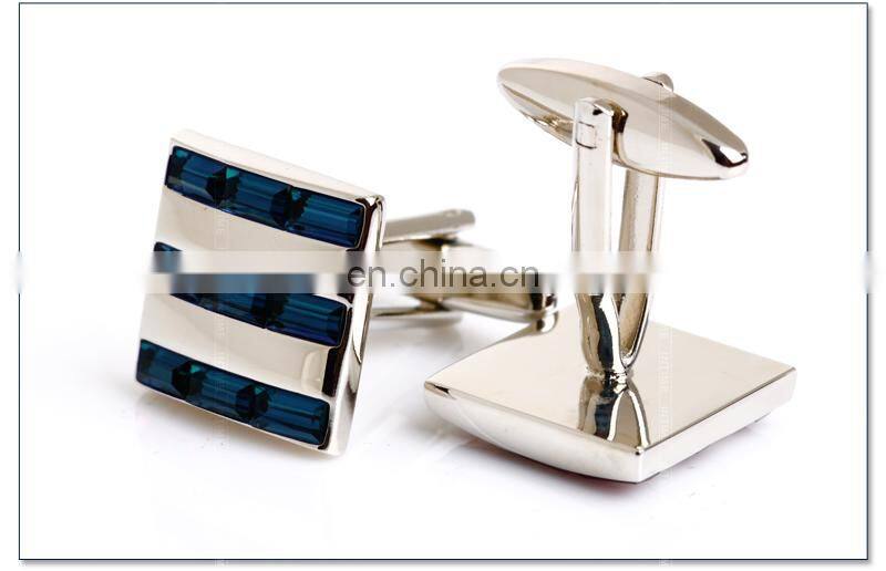 New Crystal 4 color Plated Cufflink