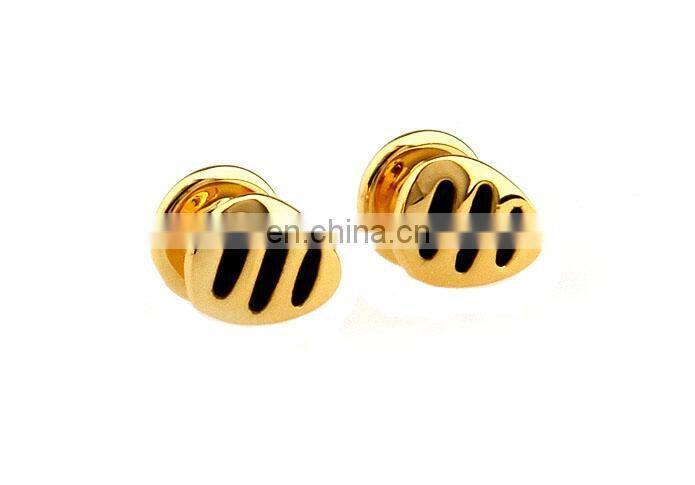Gold plated metal studs Cufflinks Manufacture Alibaba wholesale