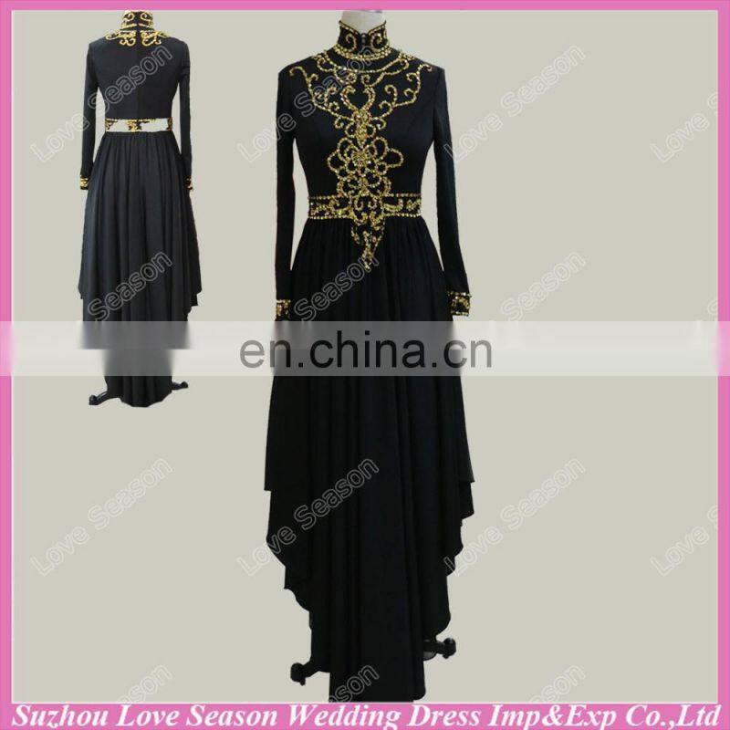 HC2221 Exclusive one shoulder specifical neck red gathered chiffon A-line zipper back full length long 2014 cocktail dresses