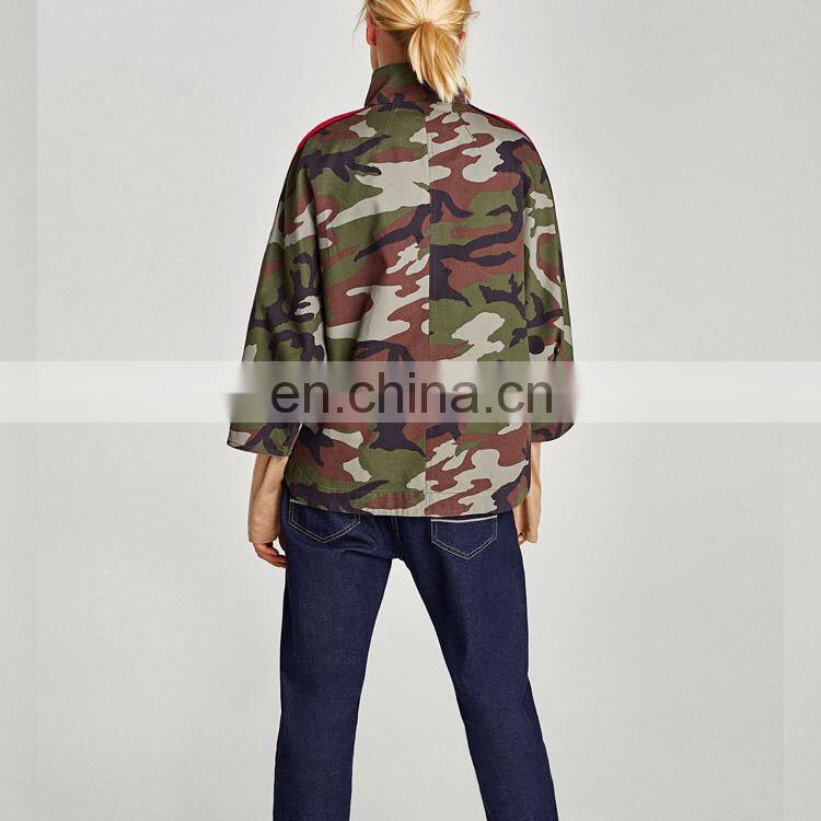 OEM High Quality Winter Camouflage Military Jacket For Women