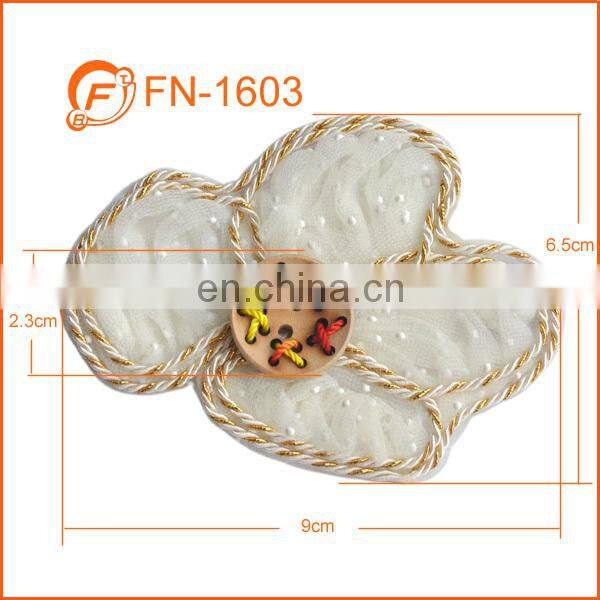 nice cream white applique embroidery flower patches