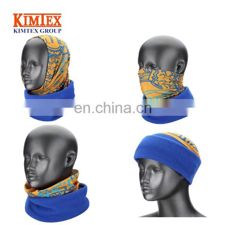 Custom seamless tube Scarf Beanie Neck Warmer Hat Face Mask Bandana