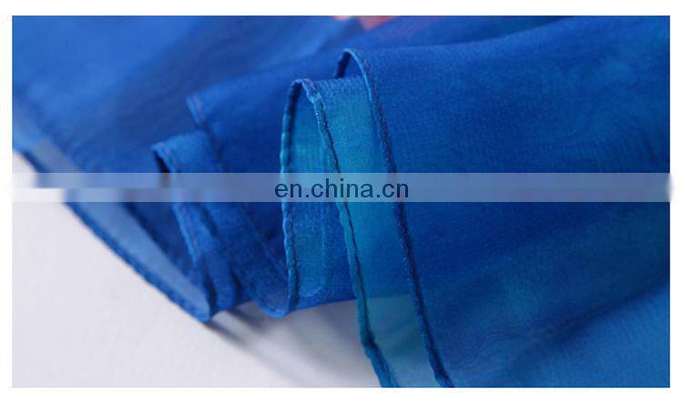 Lingshang silk scarf female chemical fiber scarf ultralarge thin summer sunscreen cape beach towel scarf long design