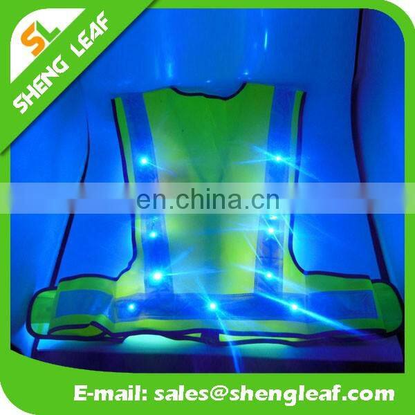 2017 Custom design of flashing LED safety vest.