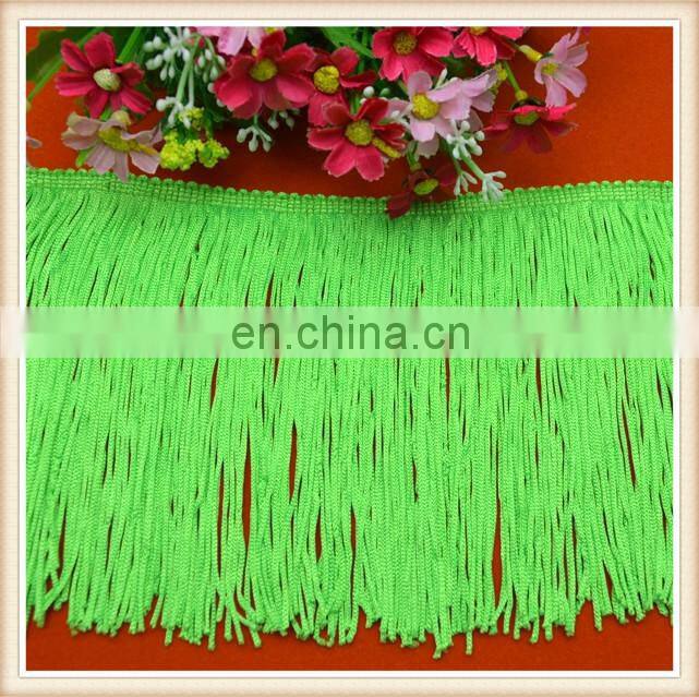 New fashion costum polyester elastic fringe lace