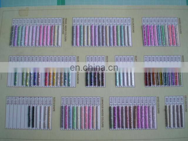 Embroidery Wholesale sewing on glass beads color chart in Bulk For Garments & Jewellry