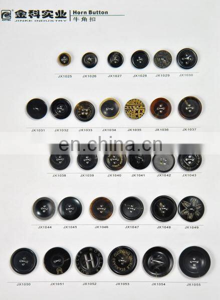 4 holes black real horn button,natural button 30mm,button factory with high delivery time