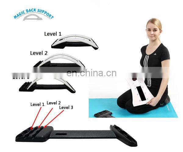 Magnetic lumbar back stretcher