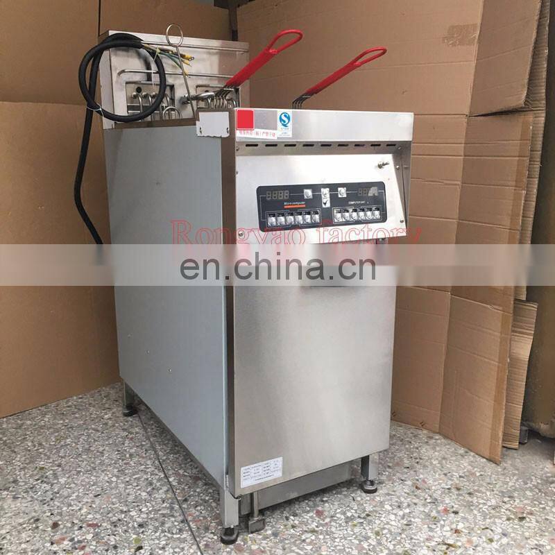 IS-DF-32A Safety And Energy Saving Electric Fryer Computer-Board Fryer Double Sieves Double Oil Cylinders With Oil Filter