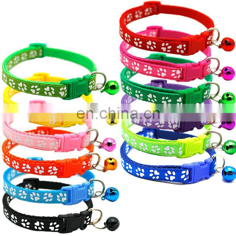Wholesale Manufacturer Adjustable Soft High Quality Nylon Luxury Custom Pet Dog Collar For Dog With Bell Dog Collar