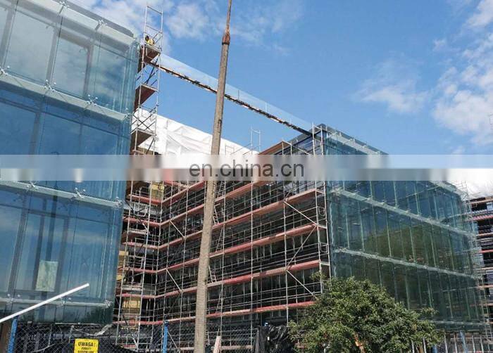 Super strong and safety tempered laminated glass exterior wall panels