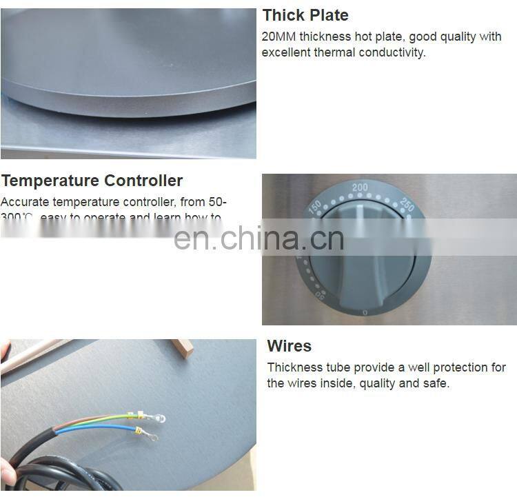 2016 High Efficiency Single Plate Electric Crepe Maker/Fast Food Crepe Making Machine for Sale in Stock