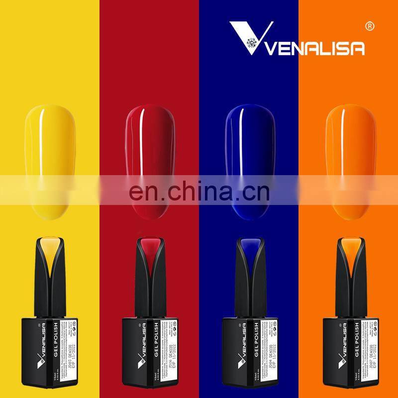VENALISA Newest Semi-permanent 15ML Nail Gel Polish 15PCS Kit High Gloss UV LED Soak Off Gel Esmalte OEM/ODM Private Label