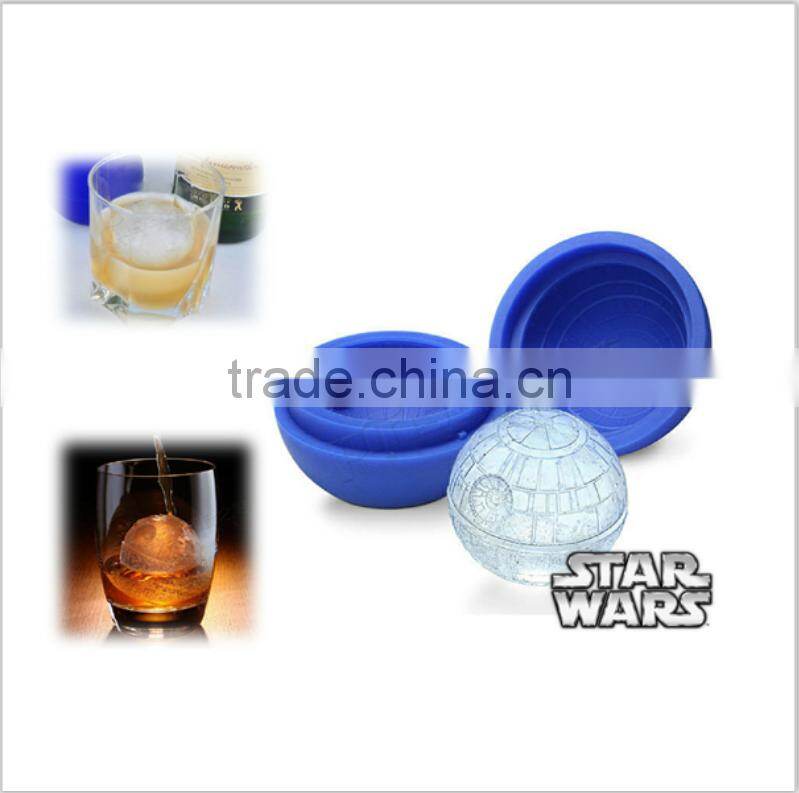 silicone ice cube ball makers& Silicone ball shaped ice cube tray &silicone Ice Ball Mold