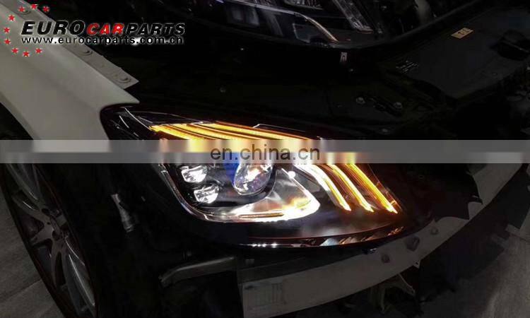 W222 head light fit for S-class 2014-2019year S63 head light with 3 colors S-class front light