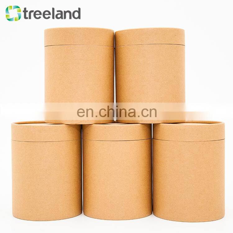 Kraft Paper Box Packaging Round Shape Cylinder Cardboard Can