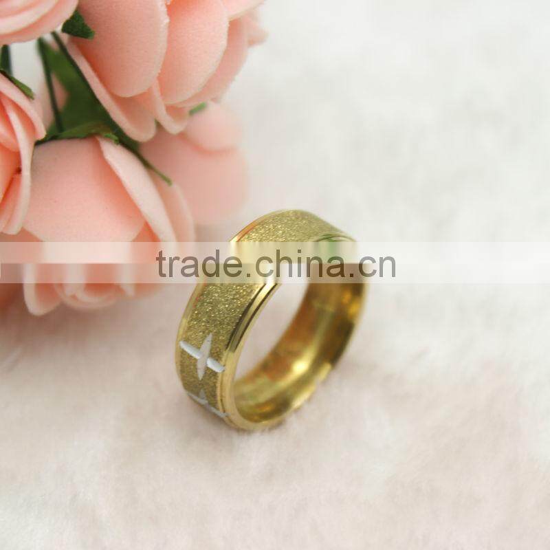 Stainless Steel Cross Ring