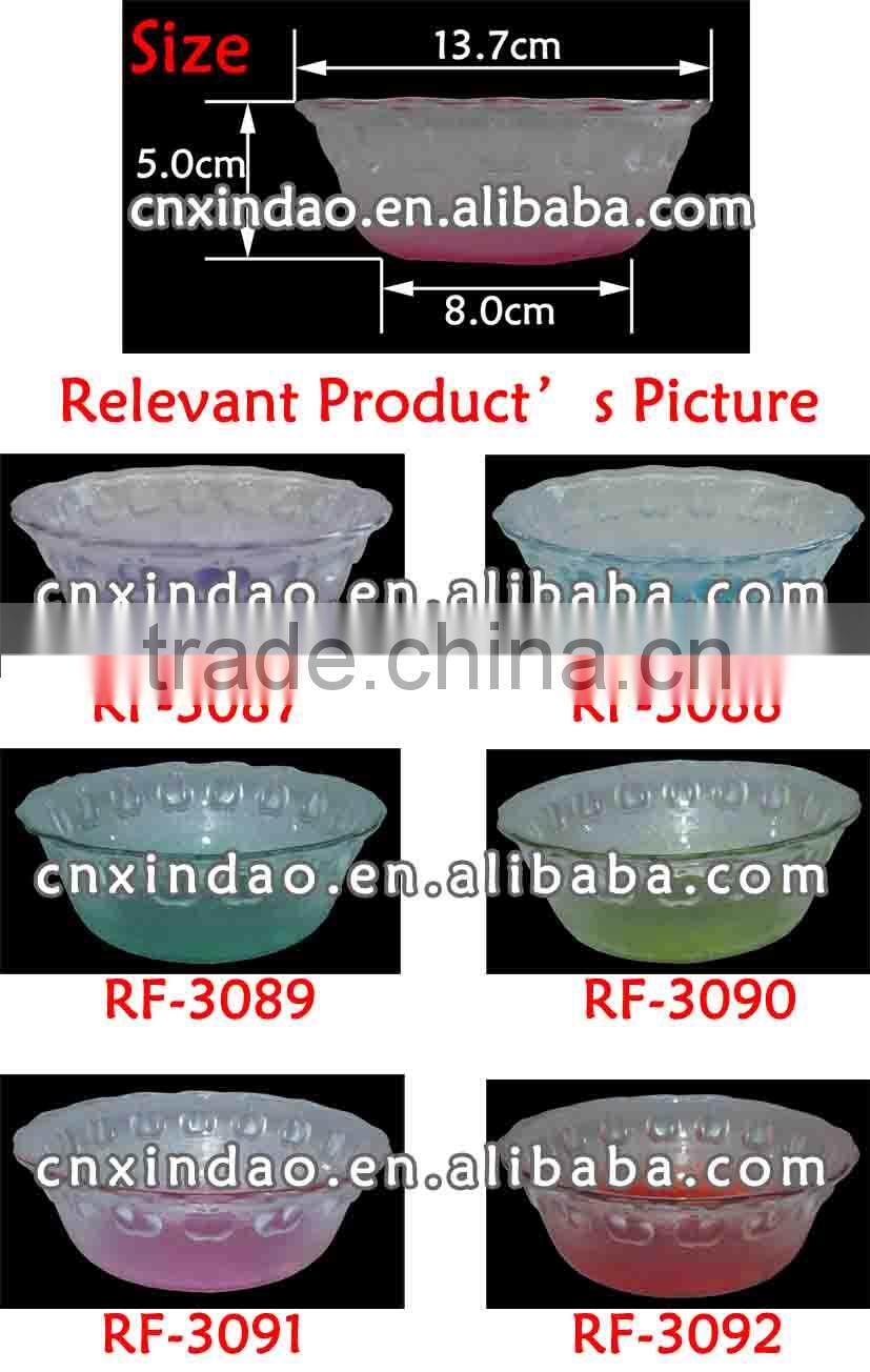 Round Shape Colored Promotional Glass Soup Bowl for Wholesale Glass Bowl