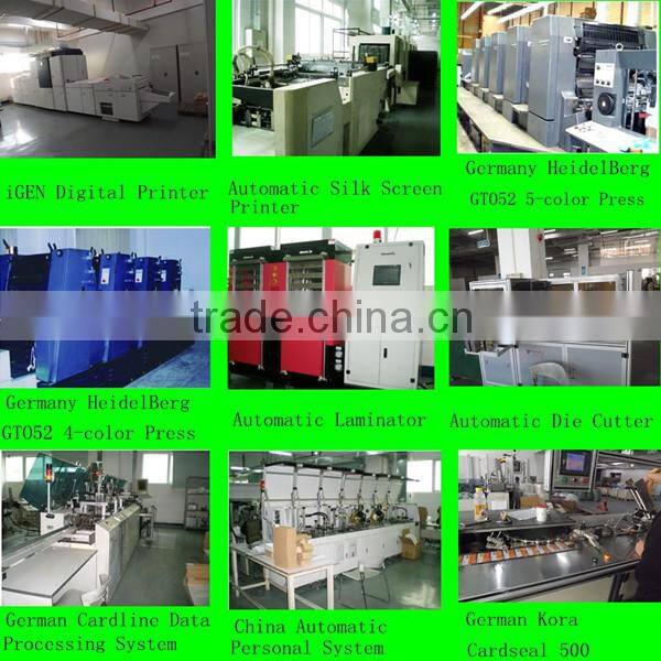 rfid business card with 4/4 printing, rfid smart ic card