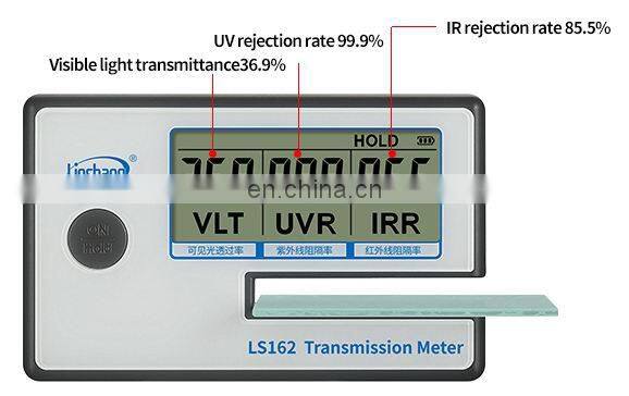 LS162 Portable Transmission Solar Film Tester Meter w/ VL Transmission UV IR Rejection Blocking Rate