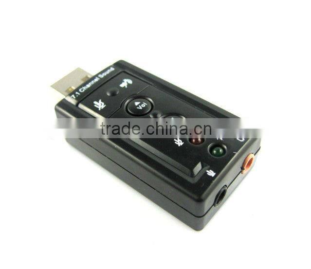 Hot sale USB External 7.1 Channel Audio Device Sound Card Adapter For Laptop