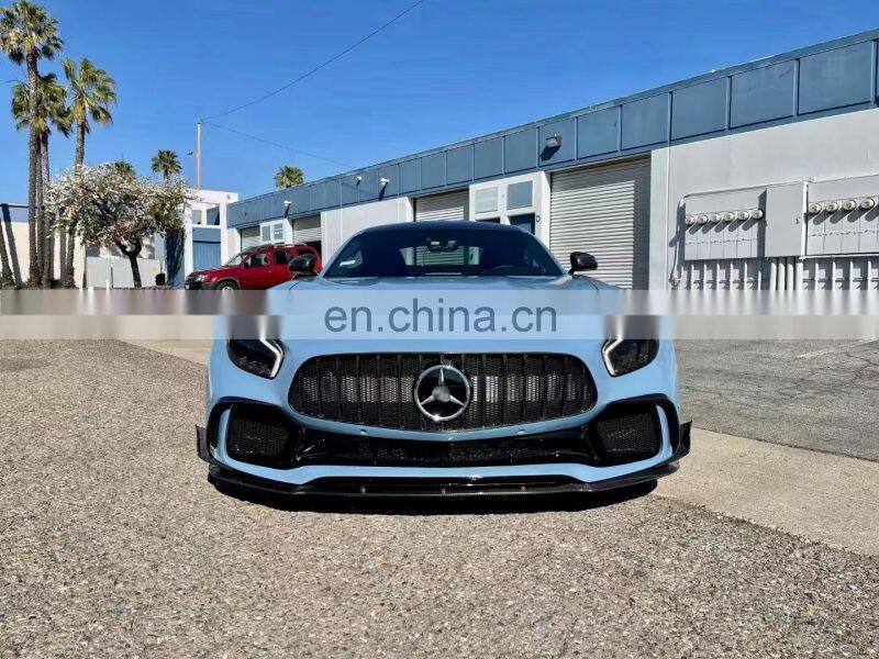 Runde Carbon Fiber Material For Mercedes-Benz AMG GT PD Style Body Kit Front Bumper Grille Rear Lip Diffuser Spoiler