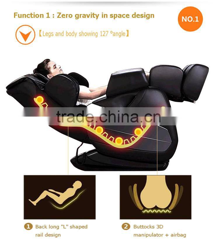ShiKang 2016 Newest Luxury Best L Shape Full Body Massage Chair/ Foot Shiatsu Massage Chair