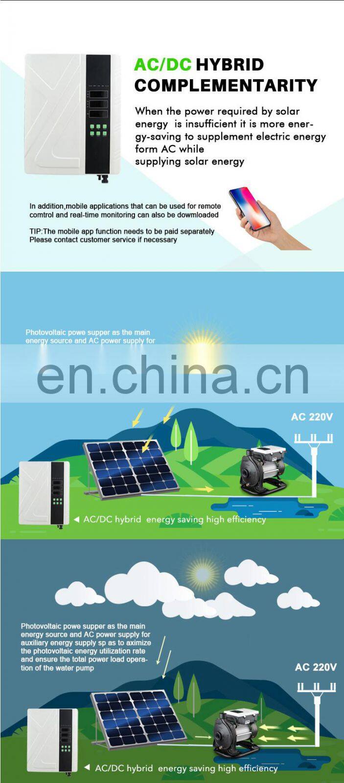 High Head Surface Water 2hp Solar Water Centrifugal Pump For Irrigation