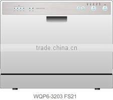 6 Sets mini dishwasher machine countertop dishwasher