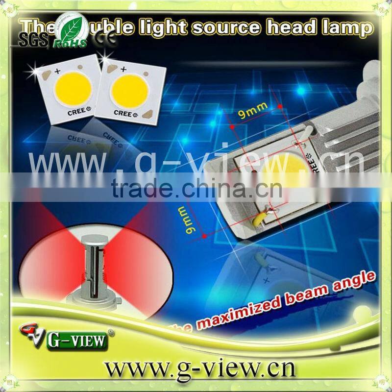High brightnessled led headlight for car H4 H7 H8 H9 H10 H11 9005 9006 creechips color 6000K/headlight with 1800lm 12-24V