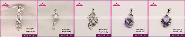 hollow out pendants with aaa c.z. white