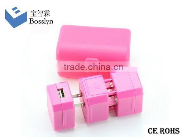 Exquisite Fashion Universal World International Plug Travel Adapter with 1USB