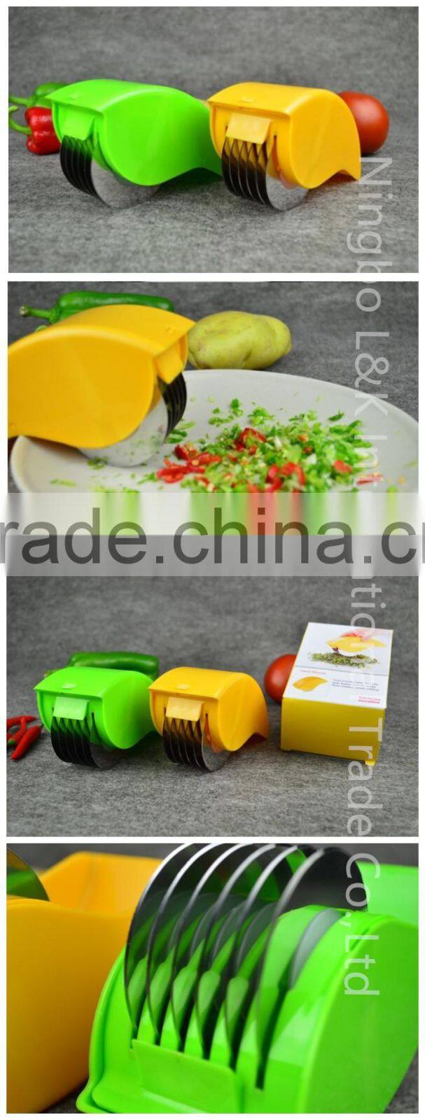 Vegetable slicer / roller cutter / rolling herb mincer as seen on TV