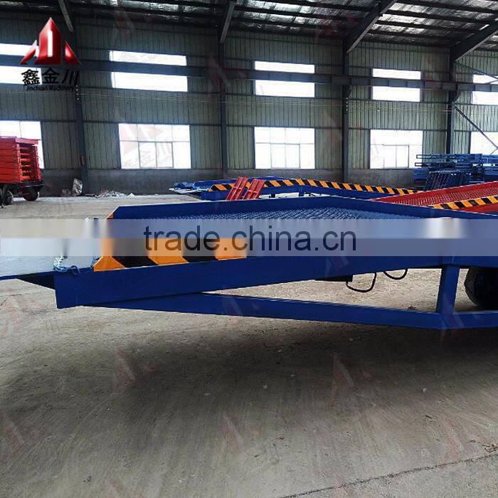 Mobile dock ramp, loading dock ramp, forklift mobile hydraulic yard ramp