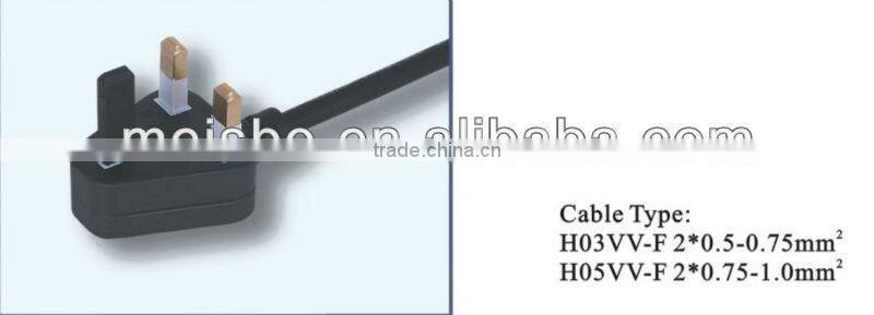 3 Pins U.K. ac power assembly plug